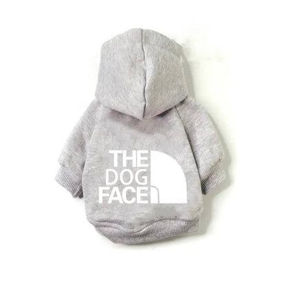 Red Noblias dog hoodie for small and medium dogs, cozy sweatshirt with a hood, designed for warmth and comfort.