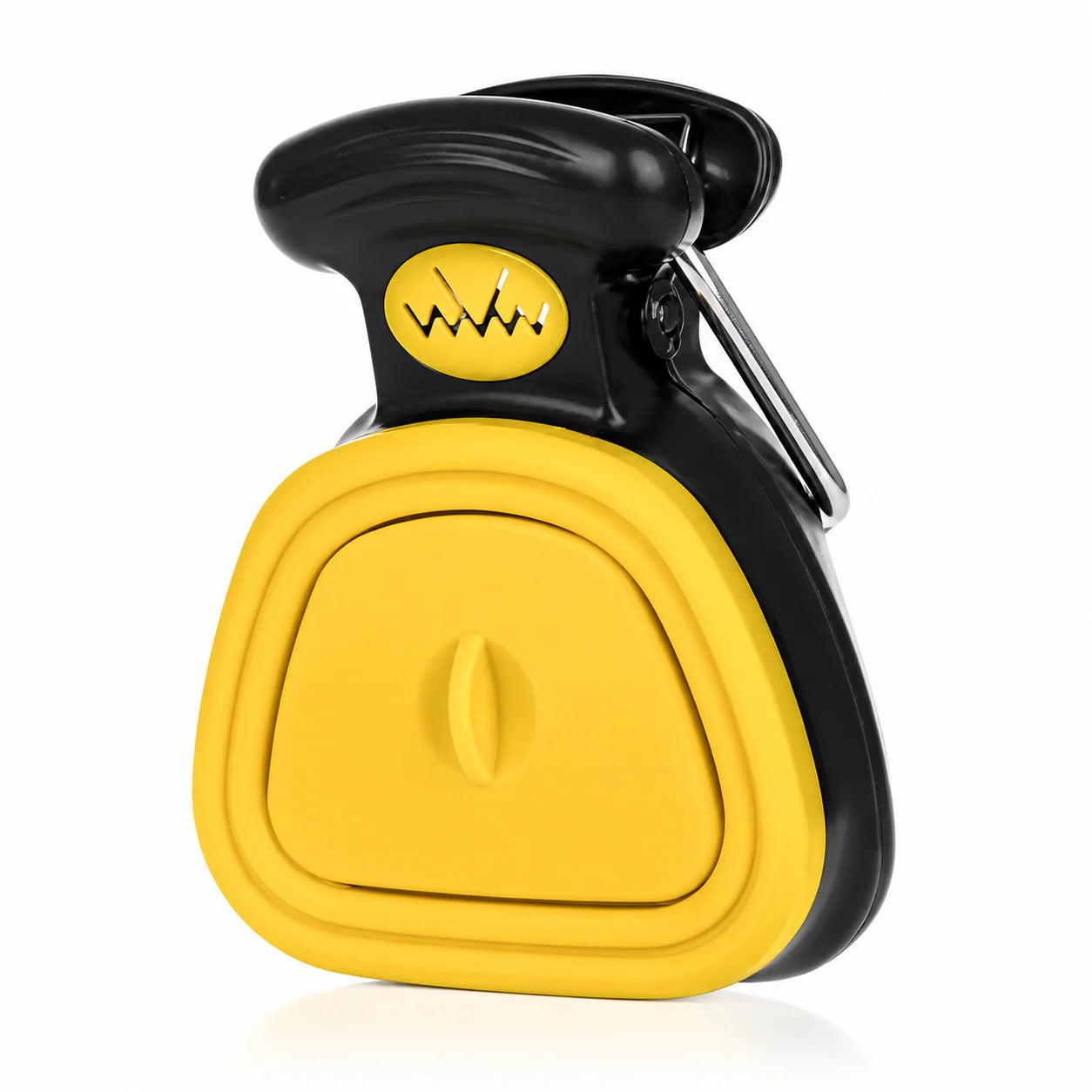 Portable dog pooper scooper yellow color foldable pet waste cleaner